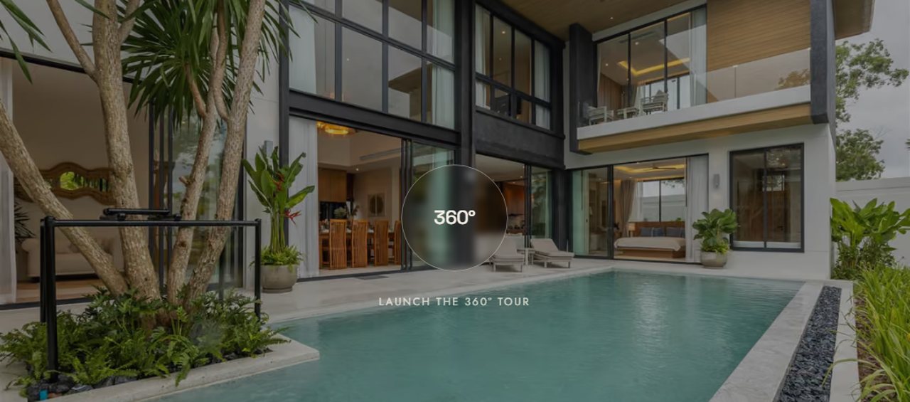360° virtual tour launcher for each villa